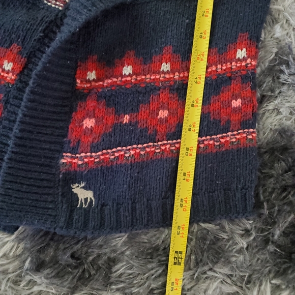 Vintage Abercrombie & Fitch chunky open cardigan S/M - Picture 6 of 8